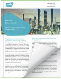 Jambo case study - Energy provider