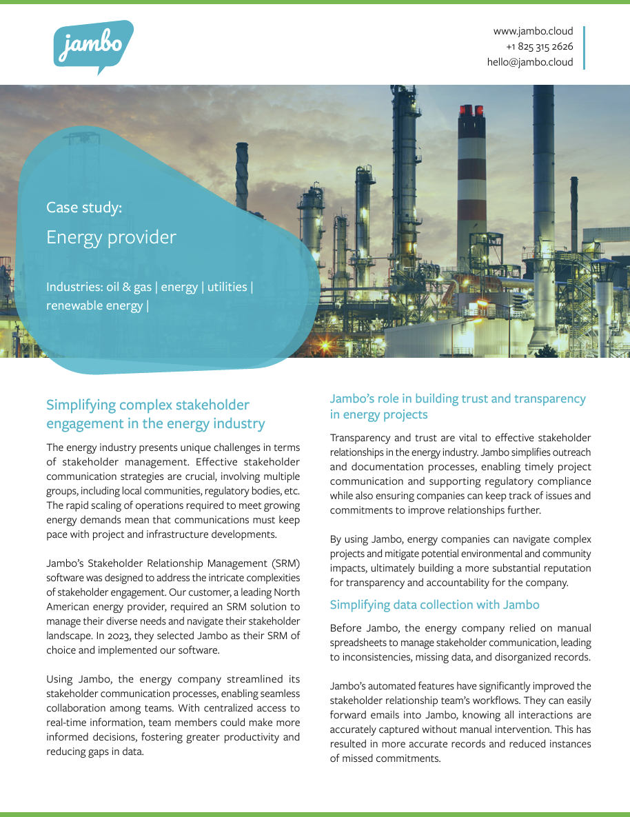 Case study - Energy provider COVER