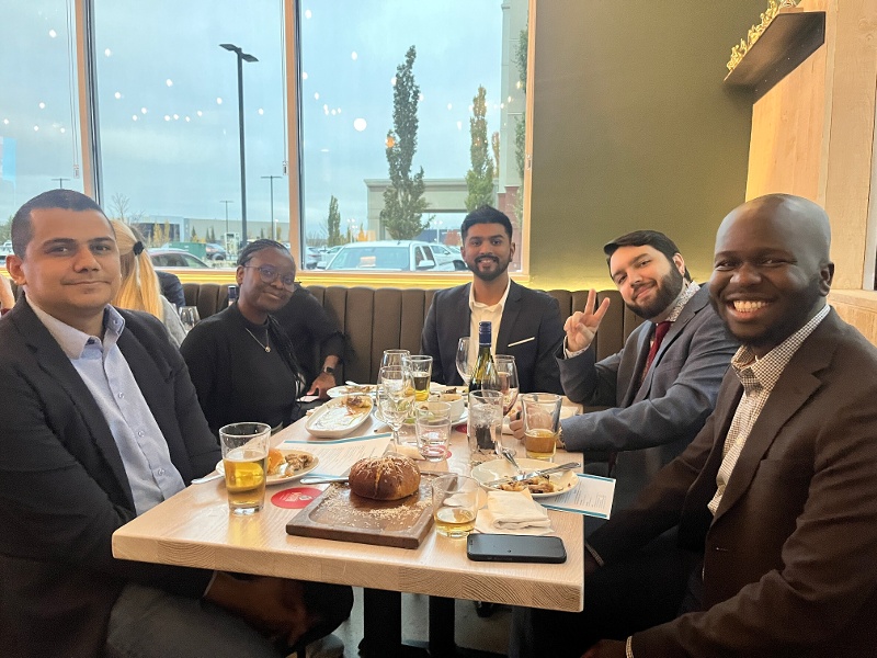 Noe, Ruth, Rony, Ash, and David at the 2024 Jambo Celebration Dinner