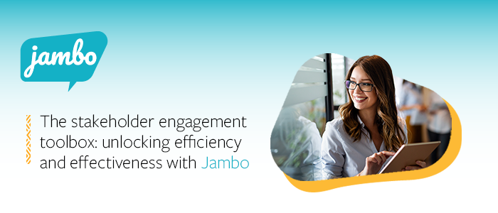 Jambo stakeholder engagement toolbox webinar - 700x300