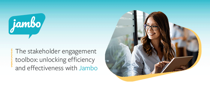 Jambo stakeholder engagement toolbox webinar - resource image