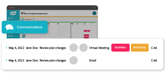 Log all stakeholder engagement communications